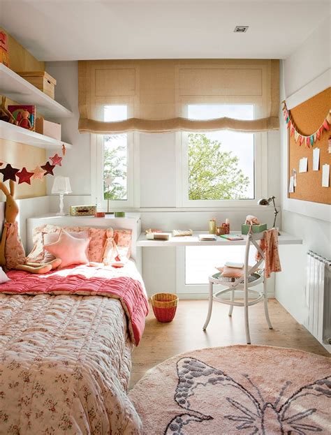 habitaciones juveniles chica|Los 75 mejores dormitorios juveniles de El Mueble: ideas para。